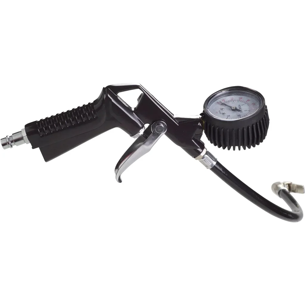 ATM1041 Druckluft Reifenfüller 350mm - 0-8 Bar - DIN und Orion Anschluß - Mit Manometer