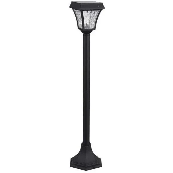 VT-984 Valencia Solar-Gartenpfosten Solar-LED-Lampe - 3 Lichtfarben