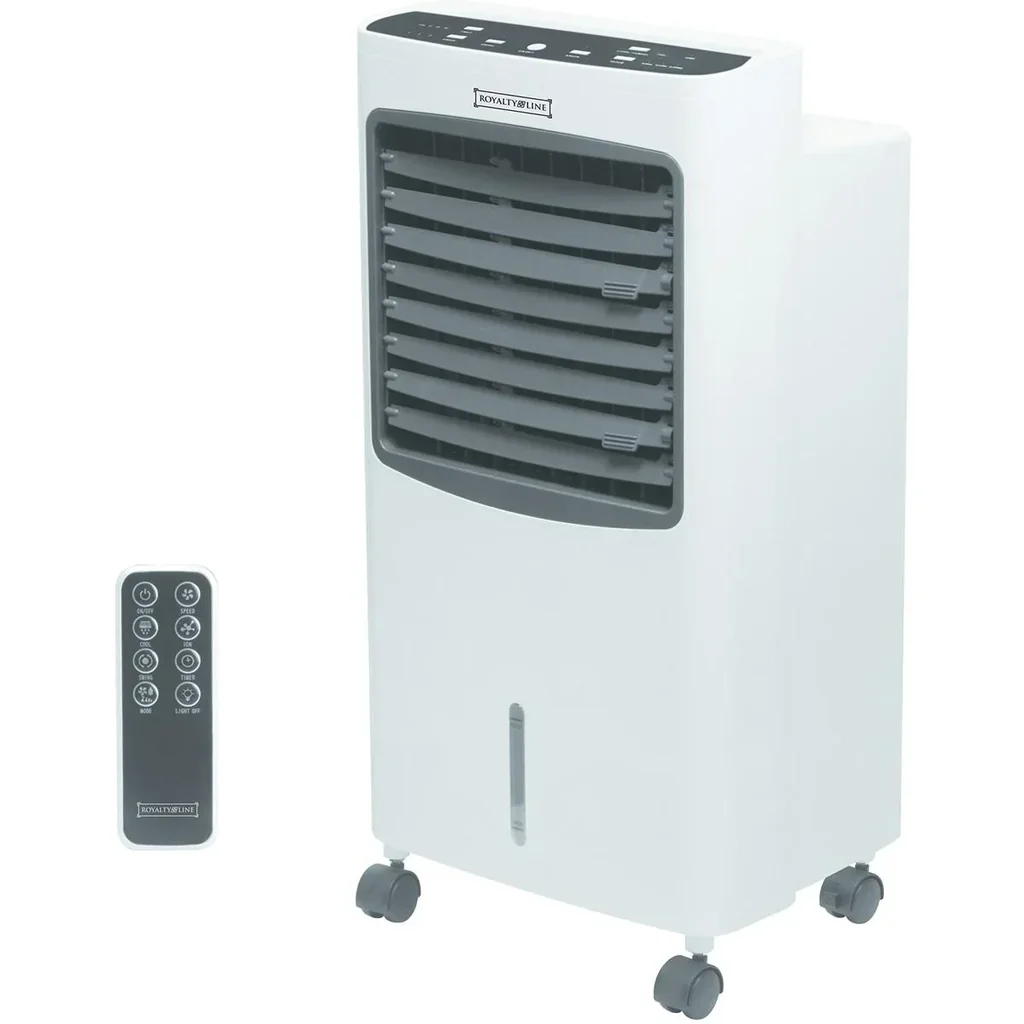 Royal 4-in-1 - Klimagerät - Luftkühler - Luftreiniger - 75 Watt - 8L - mit Fernbedienung, Timer und Kohleelementen