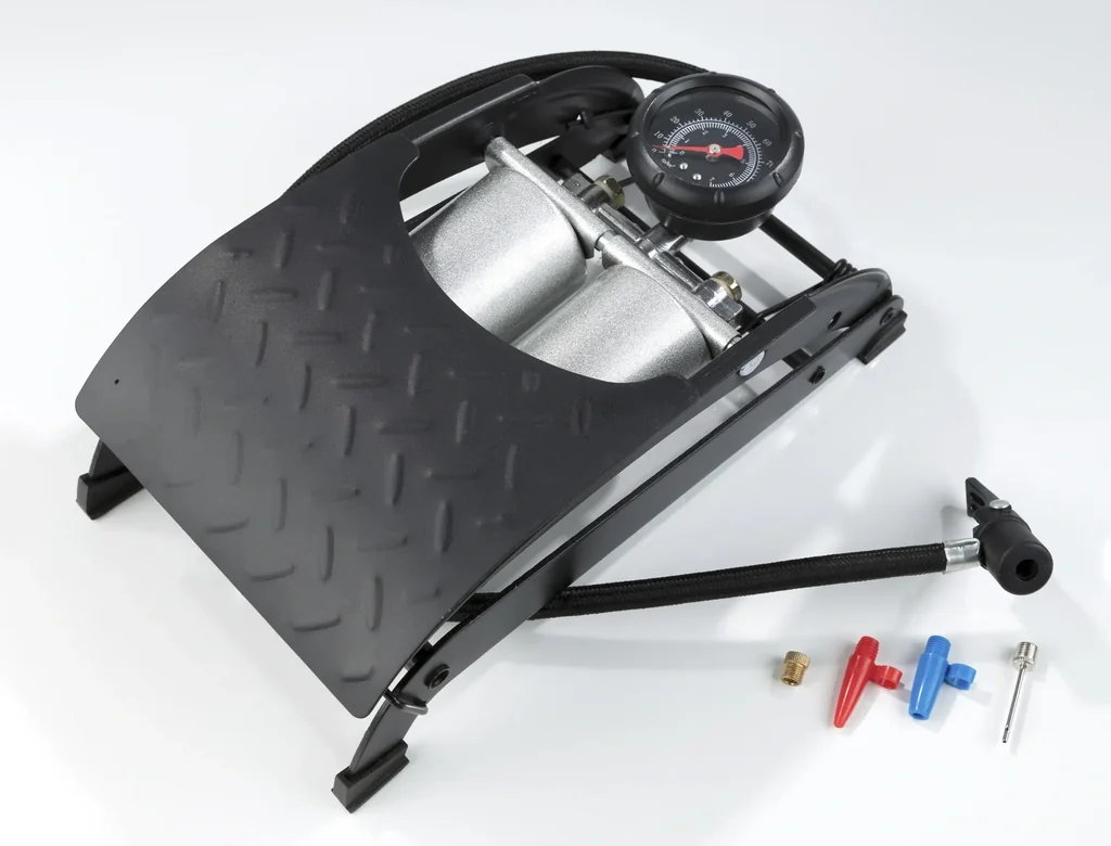 Doppelzylinder - Fußluftpumpe Premium