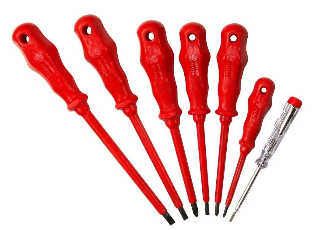 Schraubendrehersatz, Elektro, 7 - teilig