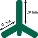 Metallpfahl T-Post, 213 cm, 40 Stück