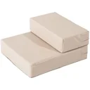 Tiertreppe Hundetreppe Katzentreppe Unterlage für Haustier Klappbar Gelbbraun L42 x B39 x H20 cm