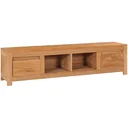 TV-Schrank 135x30x35 cm massiv Teak