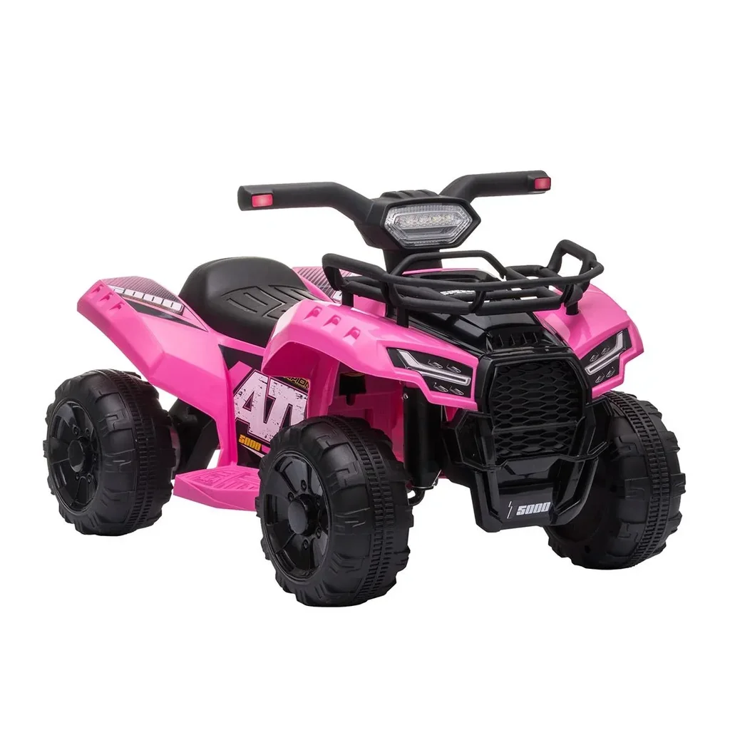 Mini Elektro-Quad Kinder Elektro ATV Kinderwagen LED Frontlicht Kinderfahrzeug Kindermotorrad Elektroquad für 18-36 Mo