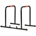 Dip Barren Fitness Parallettes Push Up Dip Station Einstellbar Fitness multifunktional Stahl Schwarz 89-99 x 62 x 72 cm