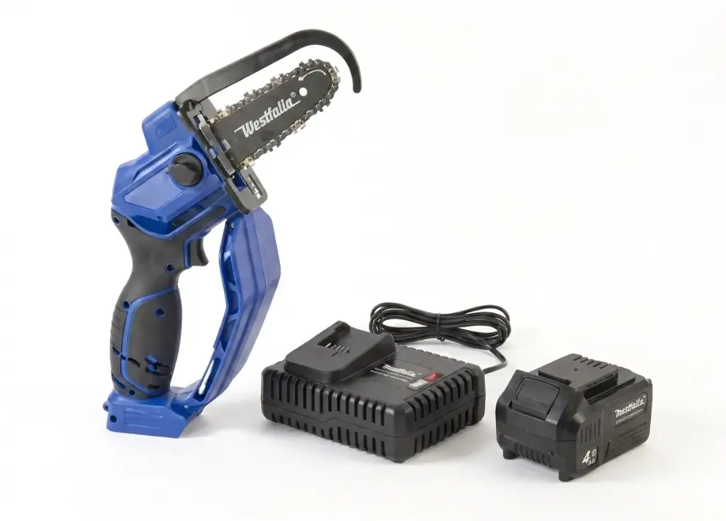 X-Saw Einhandsäge Set mit Akku 4 Ah und Ladegerät.