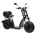 Forca E-Roller "Knumo" Duo, 45 km/h, 3000 W Safety Plus inklusive Blinkanlage, Lenkertasche, Gepäck-Case und Lithium-Akku schwarz