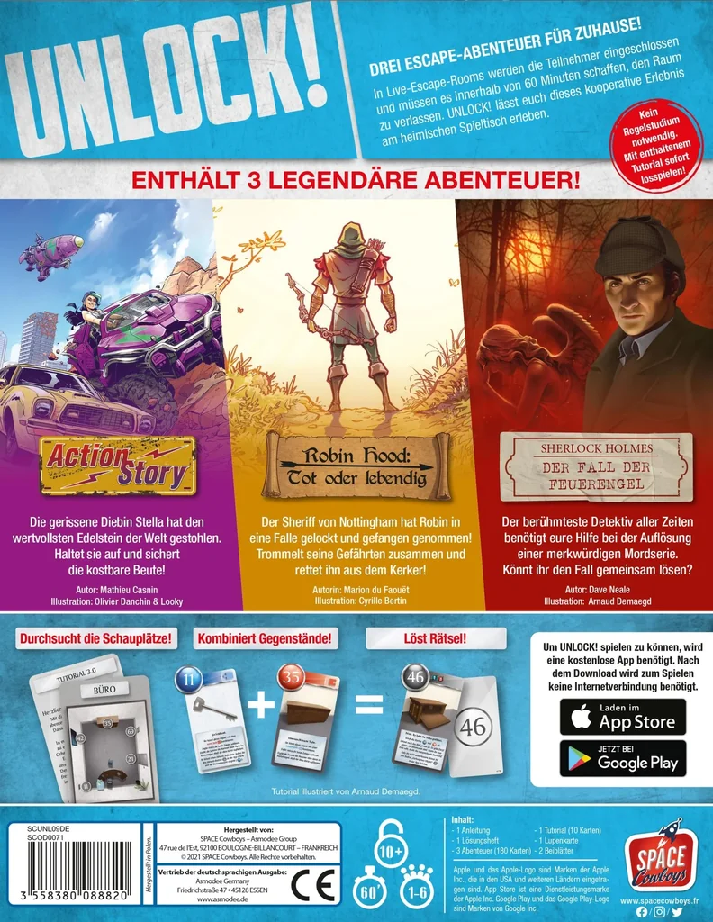 Gesellschaftsspiel Unlock! Legendary Adventures