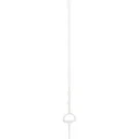 Kunststoffpfosten weiß mit Setzstufe, 158Cm (5 Stück)