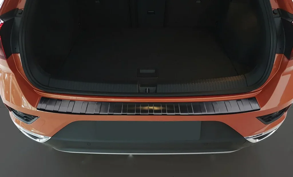 Ladekantenschutz Edelstahl graphite / black für VW T-Roc, Baujahr 2016>