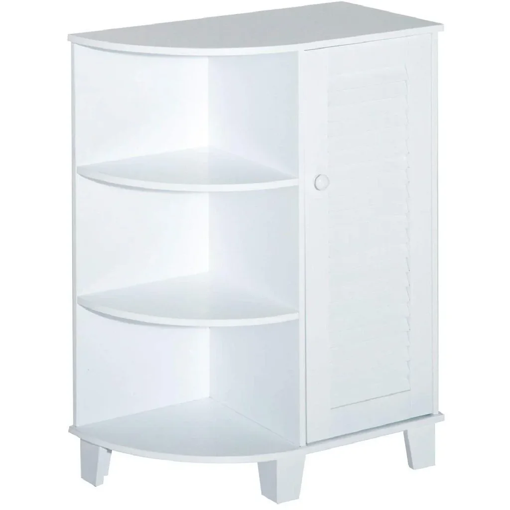 Eckschrank Badschrank Standschrank Weiß