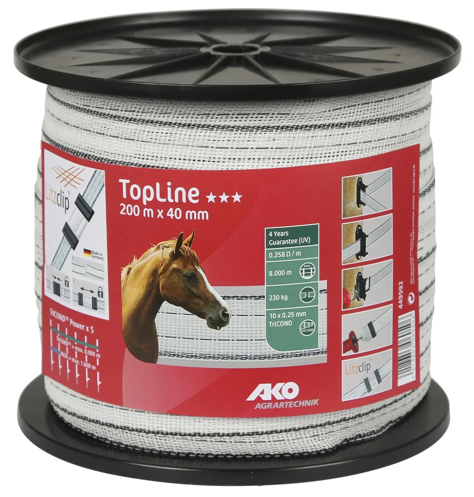 Weidezaunband TopLine, 200 m x 40 mm