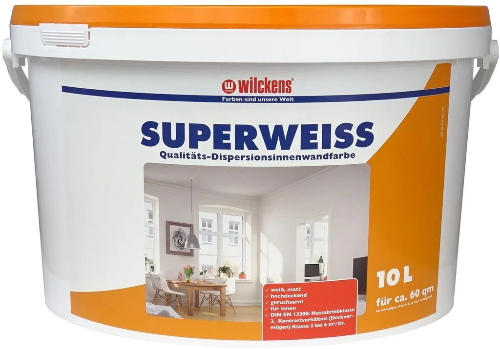 Dispersionsfarbe Superweiss, 10 Liter