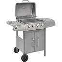 Gasgrill 4+1 Kochzone silber