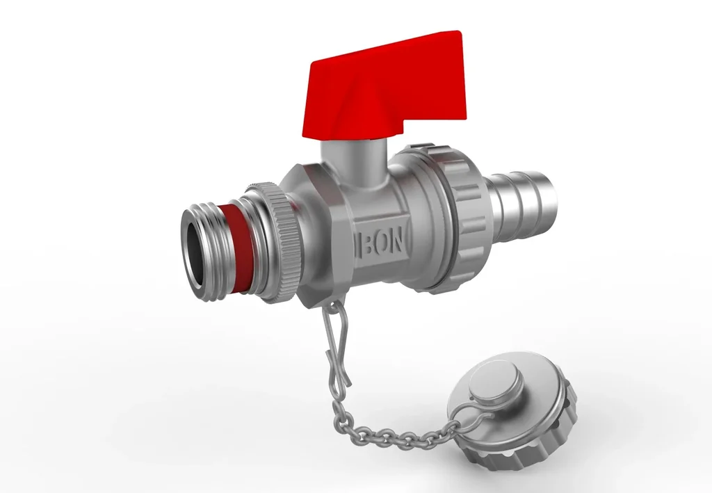 KFE-Kugelhahn 1/2" mit Schlauchtülle