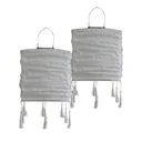 LED Solar Outdoor Lampion 2er Set