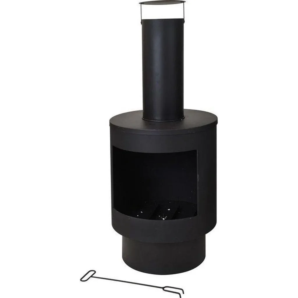 Pro garden Gartenkamin - Metall - 112cm (h)