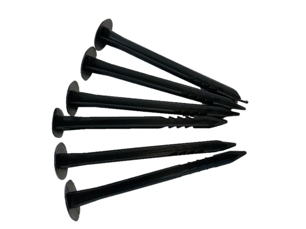 Bodenvliesnägel für Mulchvlies, schwarz 6er Set