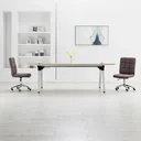 Esszimmerstühle 2-Sitzer Stoff taupe