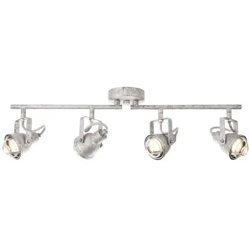 Deckenleuchte Bente 4-lichts industriell beton gris inkl. 4 x 4W LED