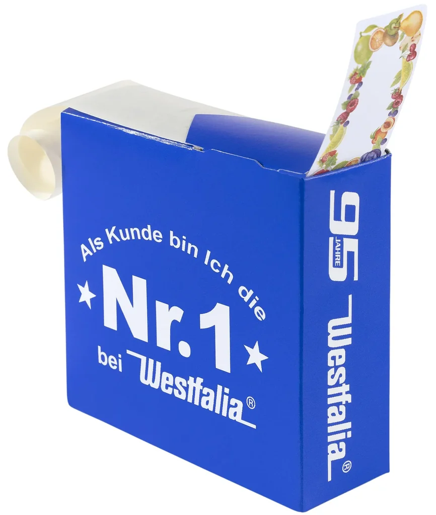 Westfalia Obstrand - Etiketten im Spender, 500 Stück