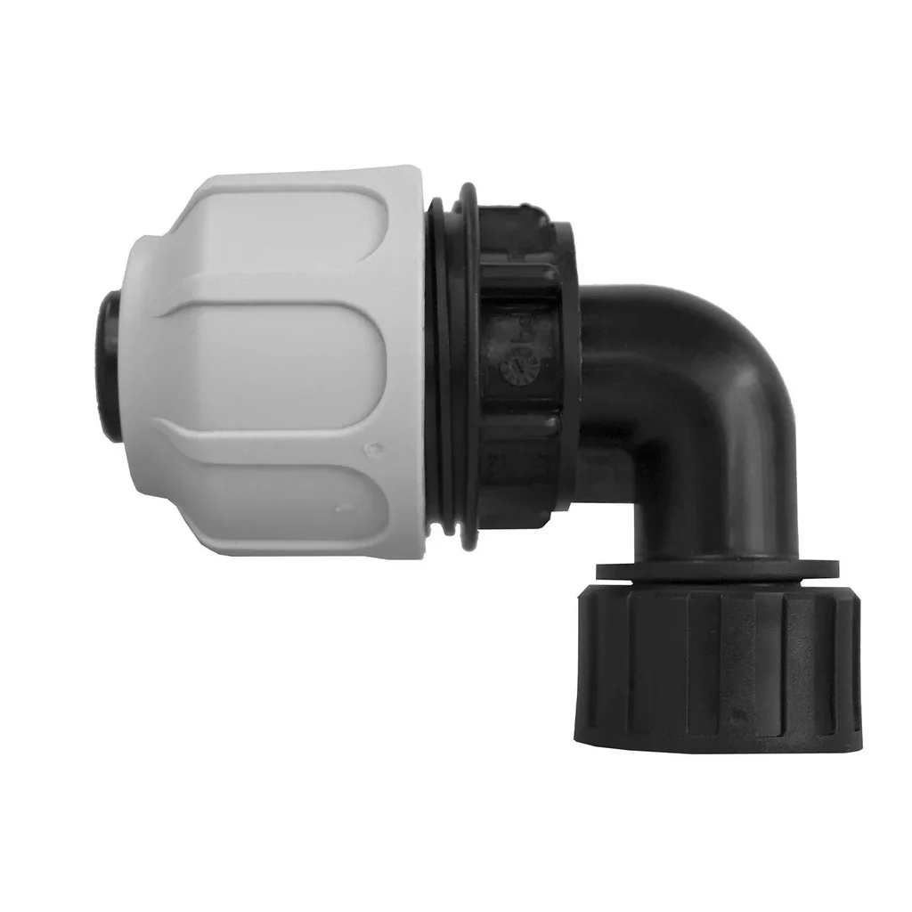 Schnell-Schlauchanschlussbogen 1" IG x 25
