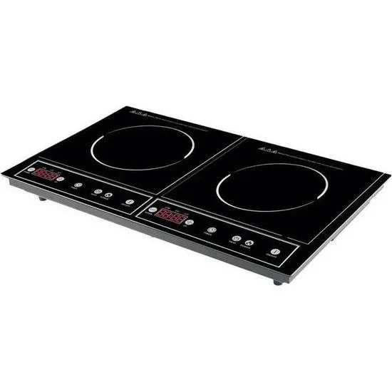 Induktionsherd mit 2 Brennern - 2000W - 60x40x10cm