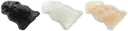 Lammfell in Tierform Blake schwarz 80-90 cm lang