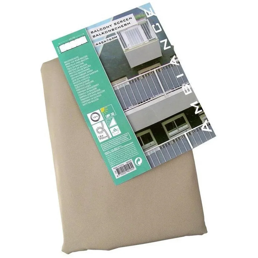 Ambiance Balkonsichtschutz - 445 x 76 cm - Farbe Sand - Polyester