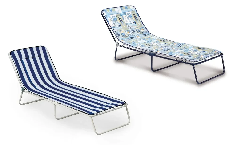 3-Bein-Liege "Chiemsee" - blau