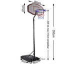 Baseketballring- verstellbar 205 - max 310 cm