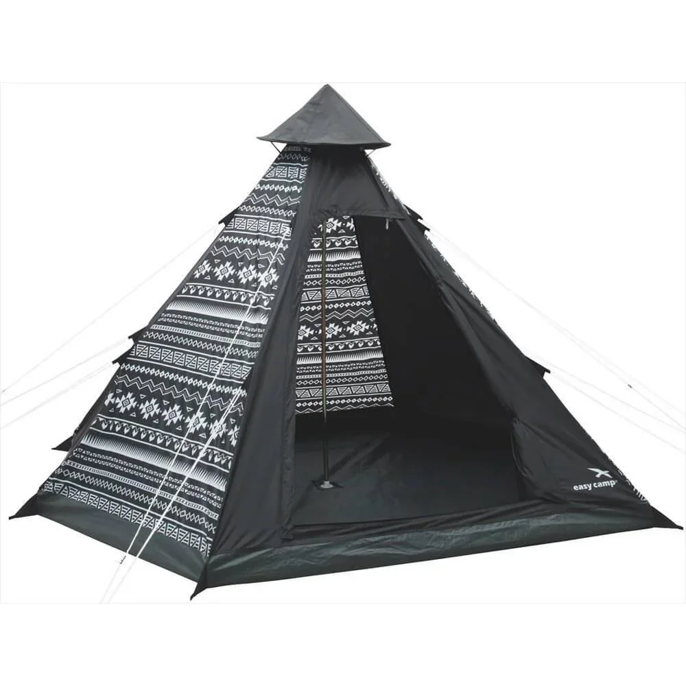 Tipi Tribal Schwarz