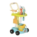 Besenwagen Putzwagen mit Zubehör Putzset für Kinder Rollenspiel Reinigungsspielzeug 17 Stück mit Besen Mopp Kehrschaufel