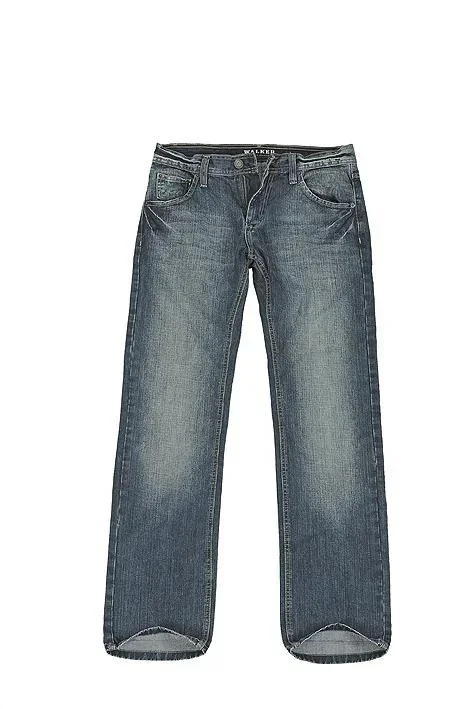 Jeans im 5 Pocket Style, gerade geschnitten, Farbe darkblue, Gr.38/34