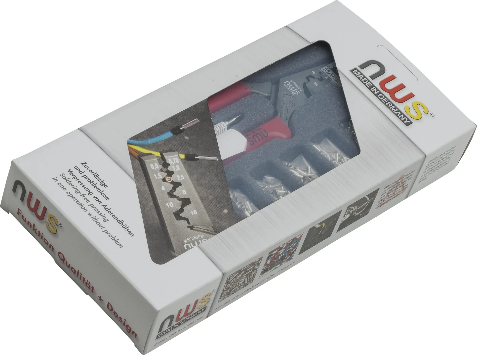 Aderendhülsen Sortiment universal mit Zange und Schraubendreher