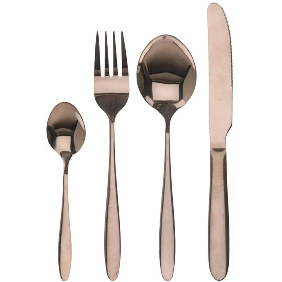 NL Besteckset - 16 Teile - 4 Personen - Kupfer