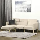 Sofabezug 3 sitzer Schlafsofa Stühle 2-In-1 Klappsofa Sofa in Bett individuell einstellbare Rückenlehne Sackleinen Schau