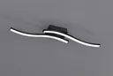 LED-Deckenleuchte ROUTE, 2x5 W, 3000K, 2x500 lm, schwarz matt, Kunststoff weiß