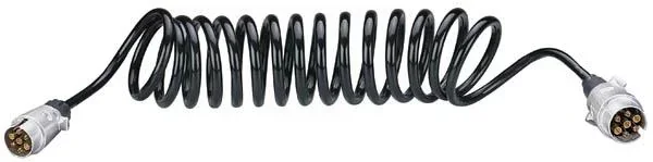 Spiral-Verbindungskabel, 3,5 m mit Metallsteckern