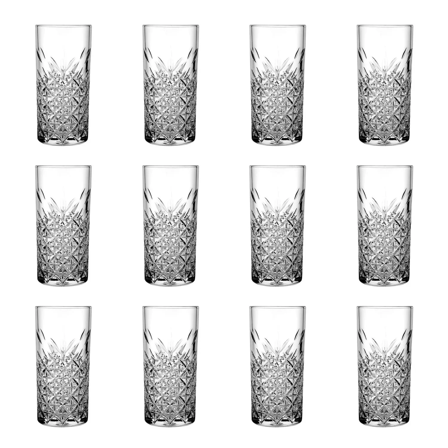 Longdrinkgläser, Trinkgläse - 12er-Set - Timeless, 295 ml