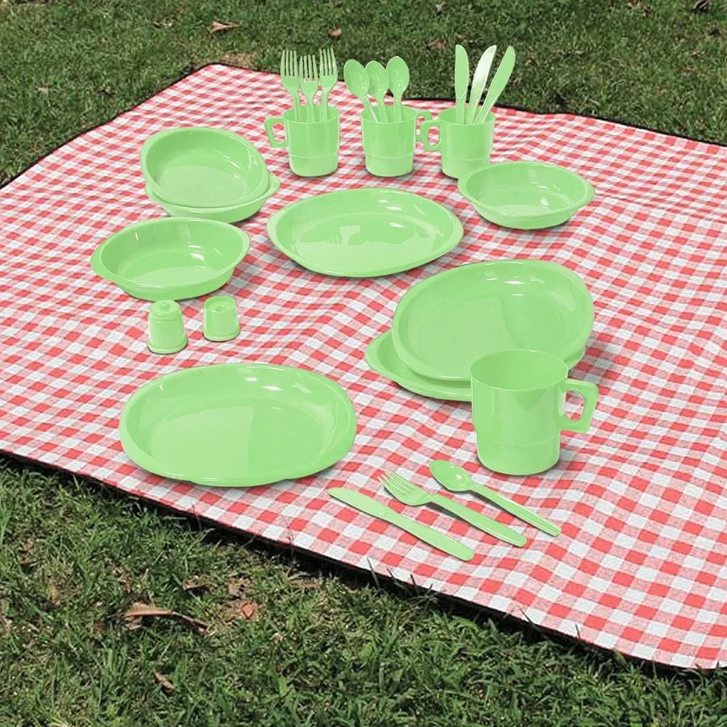 Camp Active Besteckset - 24 Teile - Kunststoff - div. Farben