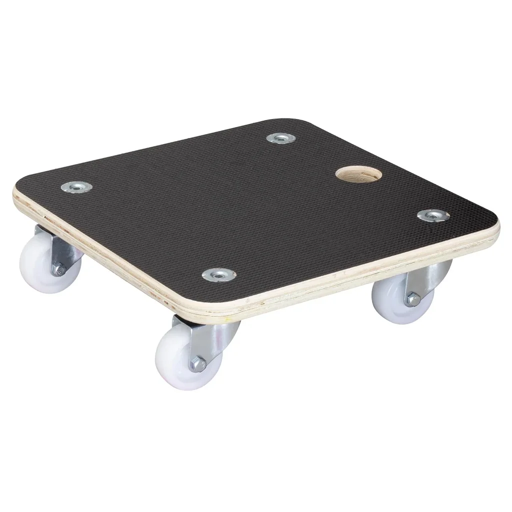Multi Roller MR 1350, 29 x 29 x 8,5 cm, harte Rollen Ø 50 mm, Platte Multipley Maxigrip FSC®, 2 Bremsen, Tragkraft 200 kg