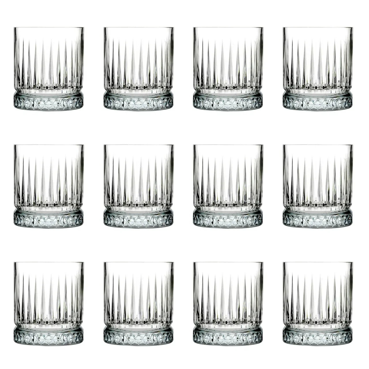 Whiskygläser, Whiskybecher - Elysia, 12er-Set, Stilvolle Gläser für Whisky & mehr, 210ml