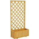 Pflanzkasten mit Rankgitter