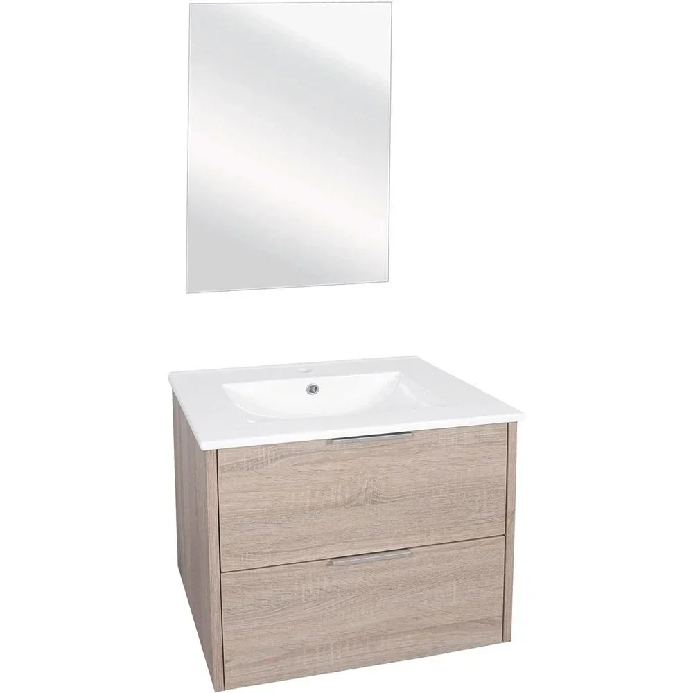 Bolo Badezimmermöbel Knock down 50x61x46cm licht Eiche