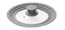 Universal-Glasdeckel mit Silikonumrandung, passend für 24/ 26 /28 cm