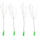 Mandelbäumchen 4er-Set (Prunus triloba) – winterharter Blütenstrauch, Höhe ca. 140–160 cm