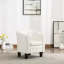 Schalensitz Kunstleder weiß
