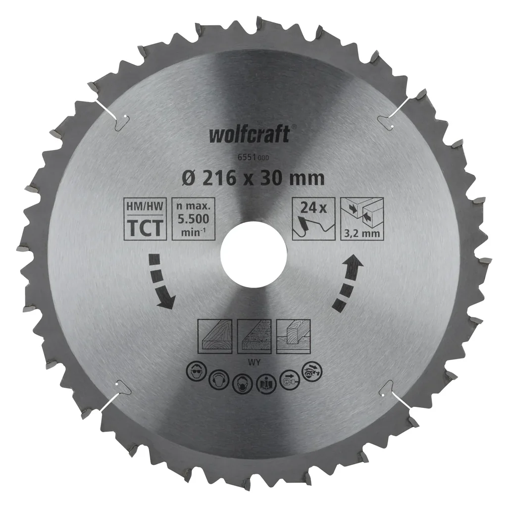 HM-Sägeblatt 216 x 30 x 3,2 mm
